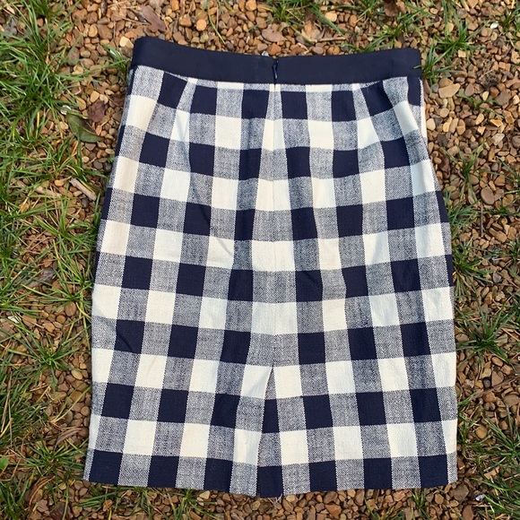 J. Crew Pencil Skirt Plaid Size 0 - Picture 7 of 7